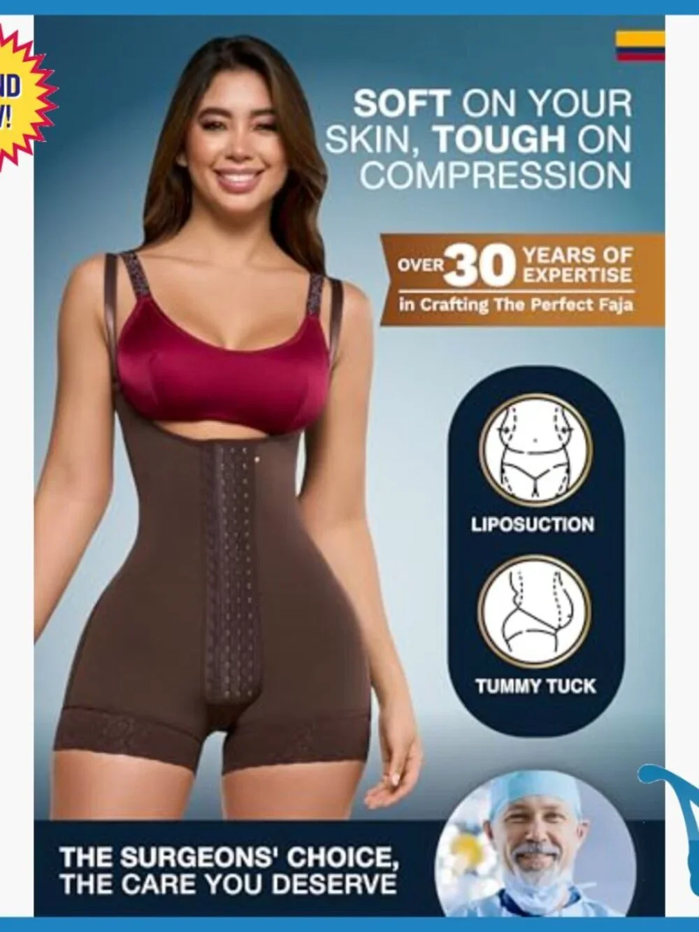 Stage 2 Faja Compression Garment Shapewear Bodysuit 3X-Large